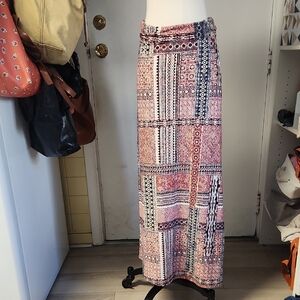 Bohemian Patchwork Maxi Skirt